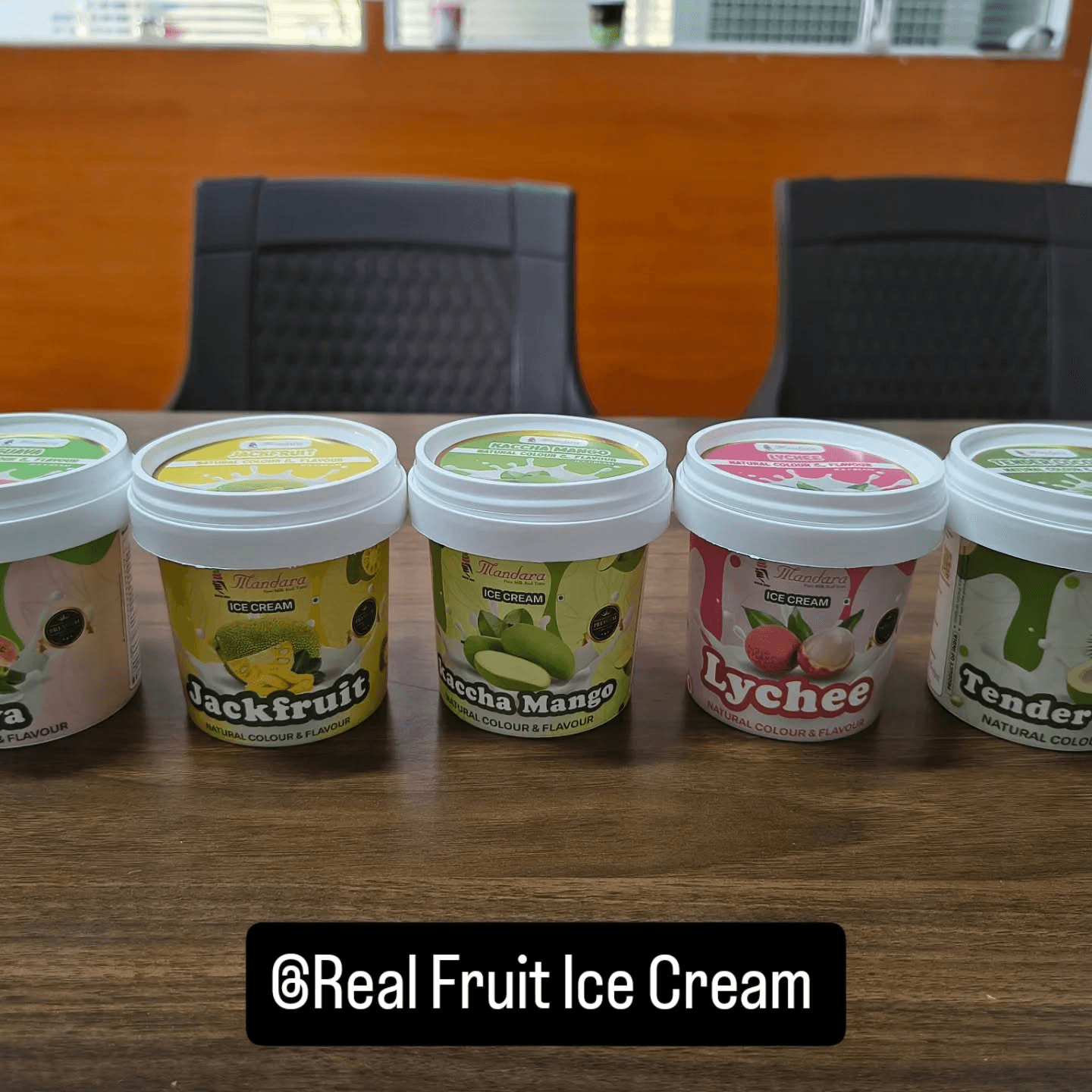 Mandara ice cream tub lineup